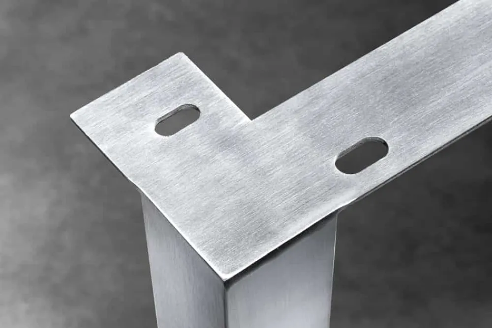 Riess-Ambiente Industrial Loft|Esstische > 2er Set Tischgestell U-FRAME 70cm Edelstahl gebürstet matt Tischbeine Kufe Esstisch