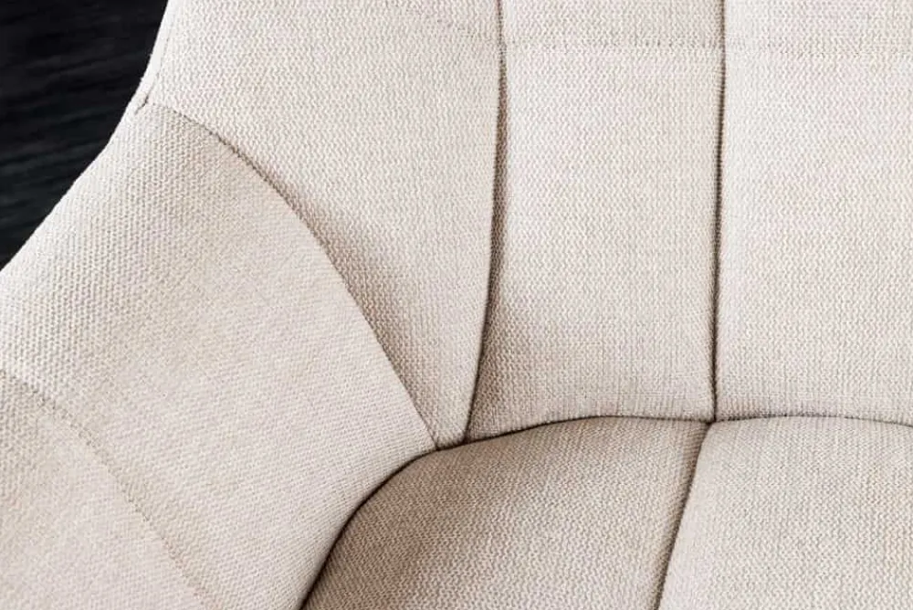 Riess-Ambiente Industrial Loft|Skandinavisch > Esszimmer Sitzbank PAPILLON 165cm champagner beige mit Lehnen schwarzes Metallgestell