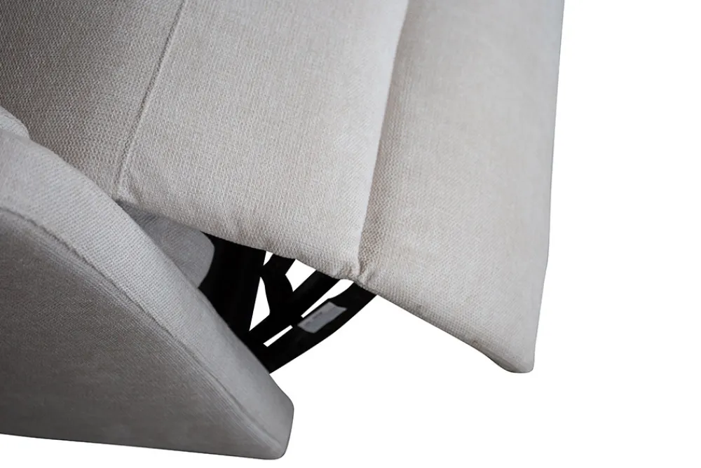 Riess-Ambiente Sessel > Exklusiver 1er Kinosessel HOLLYWOOD beige Strukturstoff elektrische Liegeposition