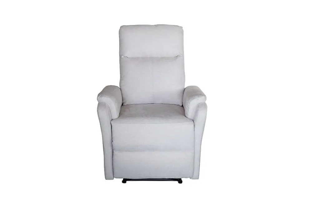 Riess-Ambiente Sessel > Exklusiver 1er Kinosessel HOLLYWOOD beige Strukturstoff elektrische Liegeposition