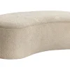 Riess-Ambiente Sitzbänke > Extravagante Polsterbank ELEMENTAL 120cm champagner beige Feinstrick Bouclé mit Stauraum