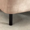 Riess-Ambiente Sitzbänke|Samt Möbel > Extravagante Polsterbank EN VOGUE 120cm beige Samt mit Stauraum schwarze Metallbeine