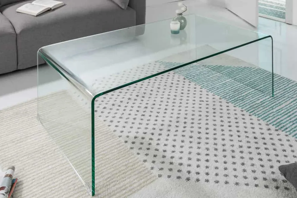 Riess-Ambiente Couchtische & Truhen > Extravaganter Glas Couchtisch FANTOME 110cm transparent