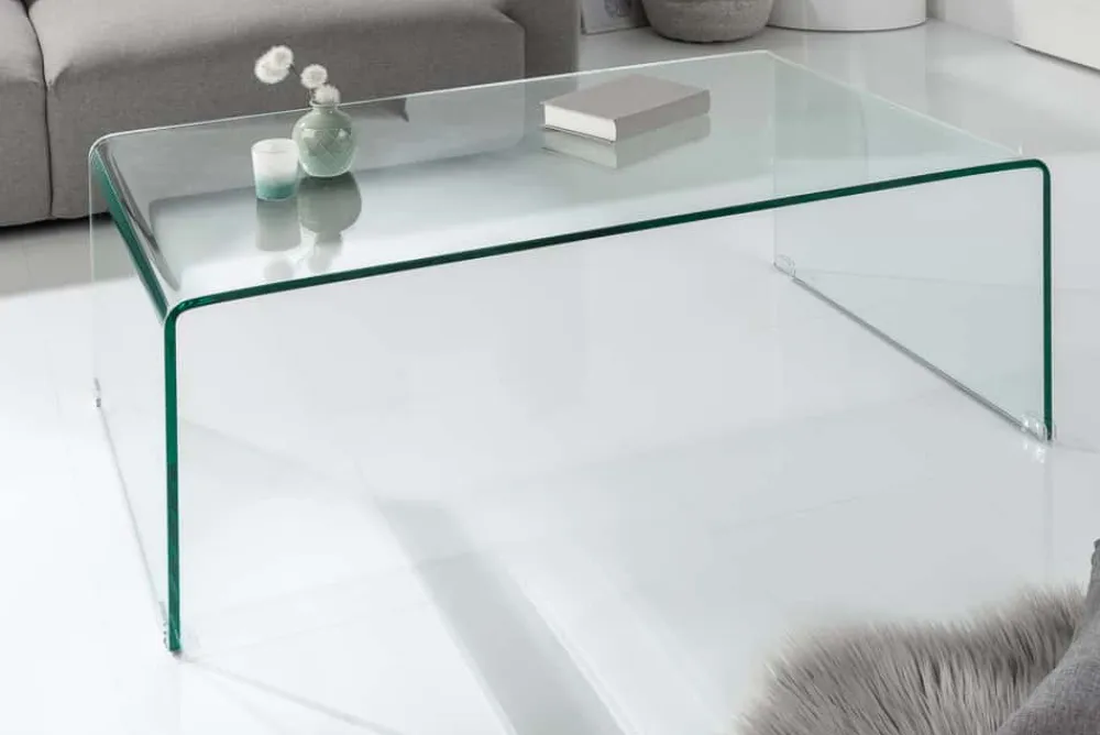 Riess-Ambiente Couchtische & Truhen > Extravaganter Glas Couchtisch FANTOME 110cm transparent