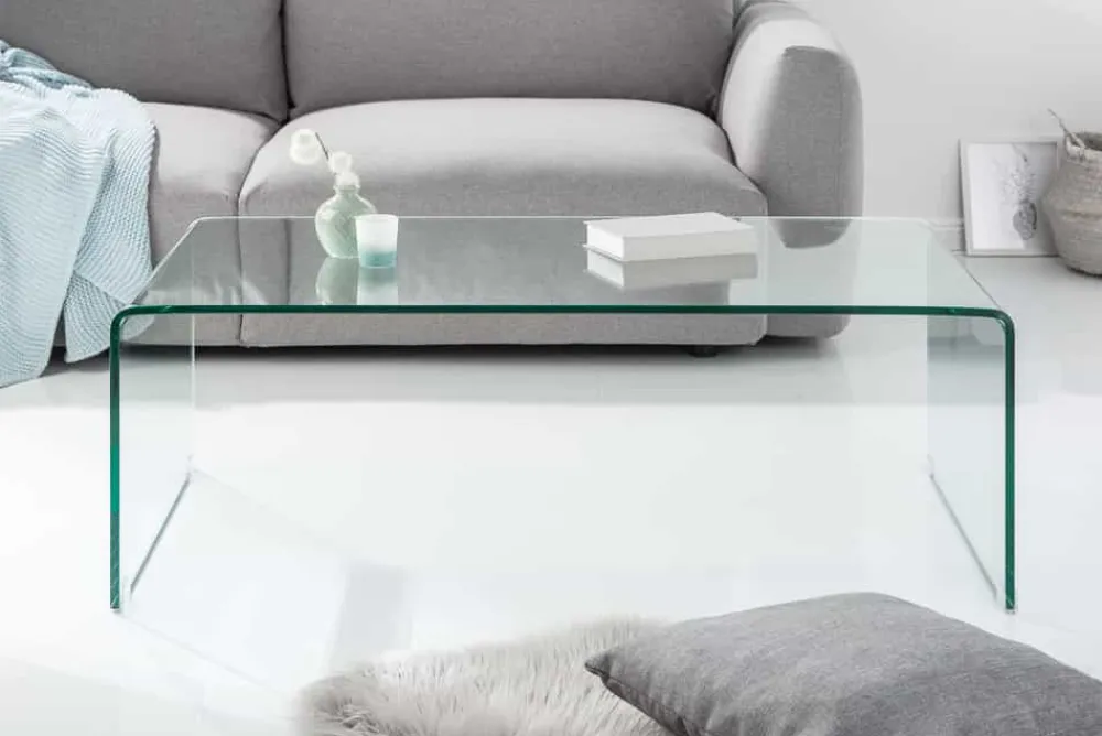 Riess-Ambiente Couchtische & Truhen > Extravaganter Glas Couchtisch FANTOME 110cm transparent