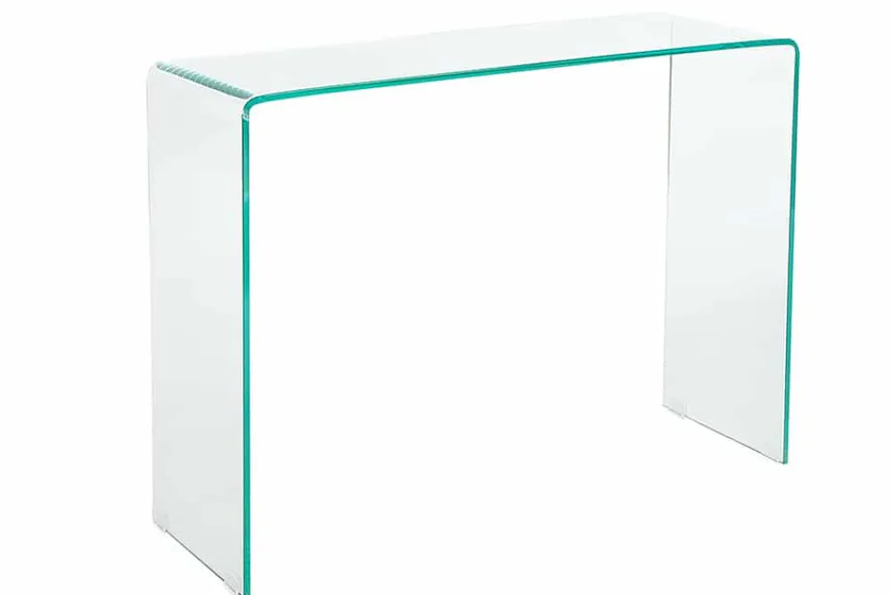 Riess-Ambiente Konsolentische|Bürotische > Extravaganter Glas Konsolentisch FANTOME 100cm transparent Schreibtisch Ganzglastisch