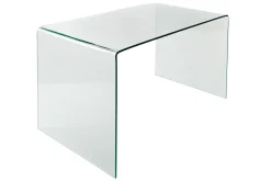 Riess-Ambiente Bürotische > Extravaganter Glas Schreibtisch FANTOME 120cm transparent Esstisch Ganzglastisch