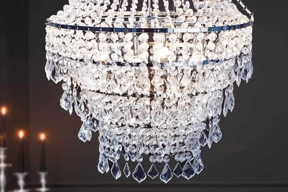 Riess-Ambiente Hängelampen|Kronleuchter & Lüster > Extravaganter Kronleuchter ROYAL XL 105cm Hängelampe Barock