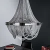 Riess-Ambiente Hängelampen|Kronleuchter & Lüster > Extravaganter Kronleuchter ROYAL XL 70cm silber Hängeleuchte