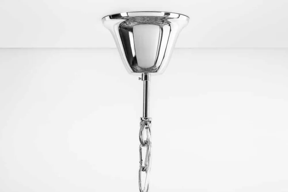 Riess-Ambiente Hängelampen|Kronleuchter & Lüster > Extravaganter Kronleuchter ROYAL XL 70cm silber Hängeleuchte