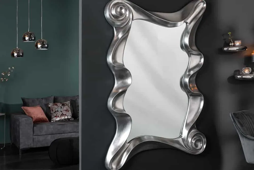 Riess-Ambiente Spiegel > Extravaganter Wandspiegel ALICE 160x106cm silber variabel aufhängbar