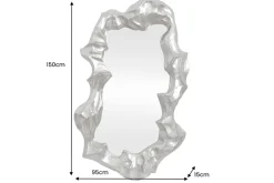 Riess-Ambiente Spiegel > Extravaganter Wandspiegel VENETIA 150cm silber variable Aufhängung