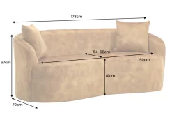 Riess-Ambiente 2-Sitzer Sofa ><noscript><img width=