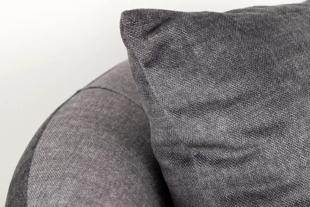 Riess-Ambiente 2-Sitzer Sofa|Skandinavisch > Extravagantes Sofa ELEMENTAL 180cm graphit grau Samt 2-Sitzer Couch organische Form