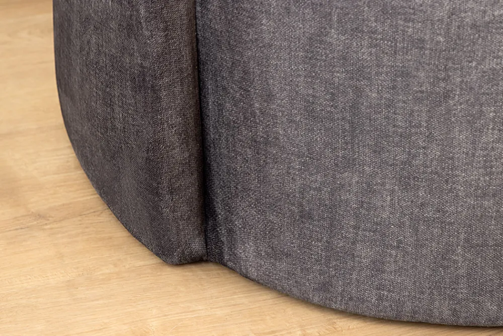 Riess-Ambiente 2-Sitzer Sofa|Skandinavisch > Extravagantes Sofa ELEMENTAL 180cm graphit grau Samt 2-Sitzer Couch organische Form