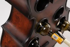 Riess-Ambiente Mehr...|Massivholzregale > Extravagantes Weinregal CELLO 133cm braun Tannenholz für 10 Flaschen