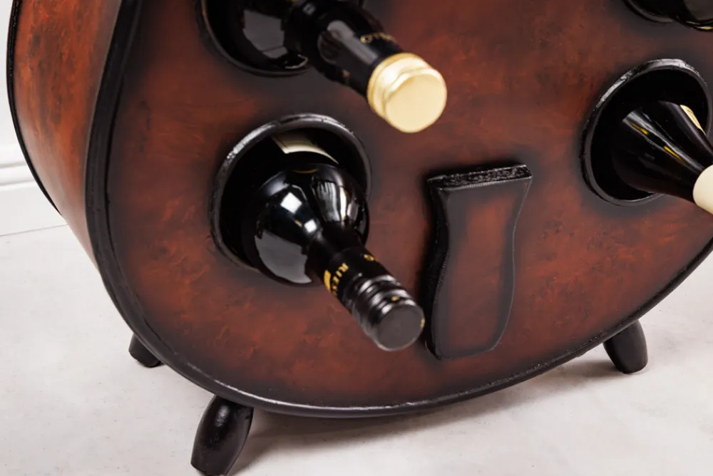 Riess-Ambiente Mehr...|Massivholzregale > Extravagantes Weinregal CELLO 133cm braun Tannenholz für 10 Flaschen
