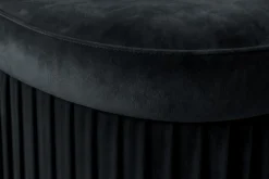 Riess-Ambiente Sitzbänke|Samt Möbel > Faltbare Polsterbank ÉLAN 80cm schwarz Samt Sitzbank mit Stauraum