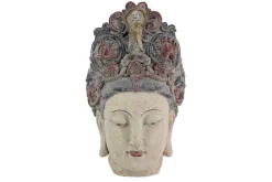 Riess-Ambiente Dekoration > Figur BUDDHA HEAD 45cm mehrfarbig handmade Deko-Kopf Blumengöttin