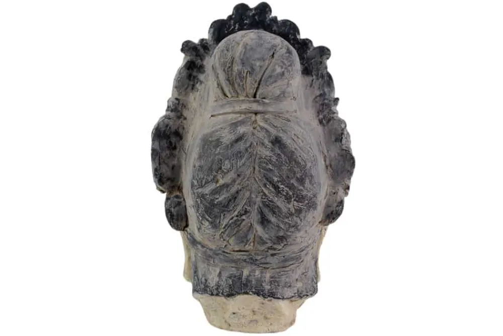 Riess-Ambiente Dekoration > Figur BUDDHA HEAD 45cm mehrfarbig handmade Deko-Kopf Blumengöttin