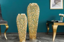 Riess-Ambiente Dekoration|Goldene Möbel ><noscript><img width=