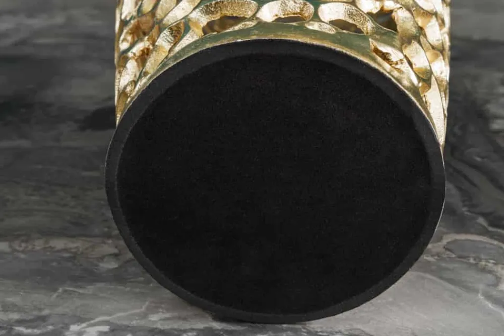 Riess-Ambiente Dekoration|Goldene Möbel > Filigrane Design XXL Vase ABSTRACT LEAF 90cm gold Handarbeit