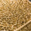 Riess-Ambiente Goldene Möbel|Couchtische & Truhen > Filigraner Couchtisch LEAF 80cm gold Metall handmade Blatt-Design