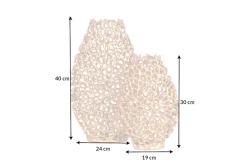 Riess-Ambiente Dekoration|Goldene Möbel > Filigranes Vasen 2er Set ABSTRACT LEAF 40cm gold Handarbeit