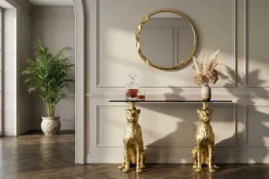 Riess-Ambiente Goldene Möbel|Konsolentische ><noscript><img width=