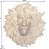 Riess-Ambiente Goldene Möbel|Wanddekoration > Goldene Wanddeko WILDLIFE LION 35cm gold Metall Löwenkopf-Skulptur handmade