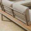 Riess-Ambiente Skandinavisch|Sitzgruppen > Große Garten Sitzgruppe MIAMI LOUNGE 240cm champagner greige Aluminium wetterfest Outdoor inkl. Kissen