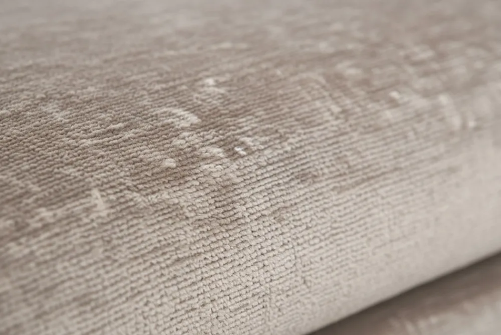 Riess-Ambiente Sitzhocker > Großer Hocker SOHO 100cm beige Chenillestoff Polsterhocker mit Wellenunterfederung