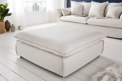 Riess-Ambiente Polsterhocker|Sitzhocker > Großer Hussenhocker HEAVEN 100cm natur Leinenstoff