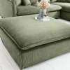 Riess-Ambiente Sitzhocker > Großer Sitzhocker HEAVEN 100cm grün Cord Sofahocker abnehmbarer Bezug
