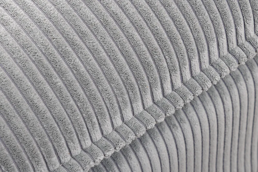 Riess-Ambiente Sitzhocker > Großer Sitzhocker HEAVEN 100cm hellgrau Cord Federkern Sofahocker abnehmbarer Bezug
