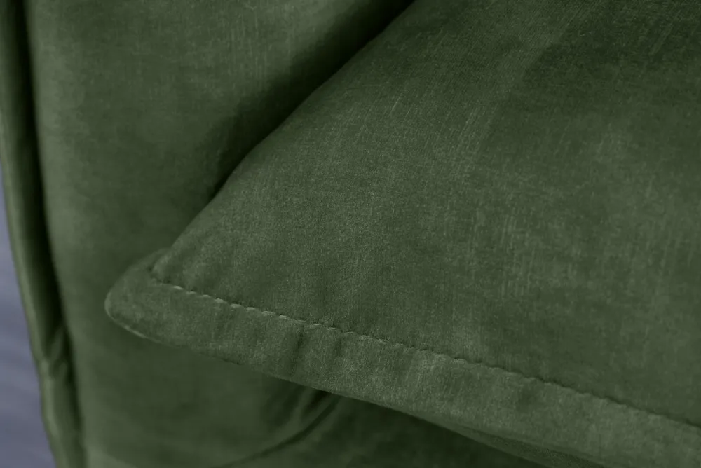 Riess-Ambiente Samt Möbel|Xxl Sofa > Großes 3-Sitzer Sofa HEAVEN 200cm dunkelgrün Samt Federkern waschbarer Bezug Hussensofa Couch