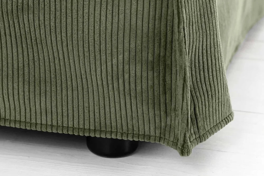 Riess-Ambiente Xxl Sofa|3-Sitzer Sofa > Großes 3-Sitzer Sofa HEAVEN 200cm grün Cord Federkern Hussensofa