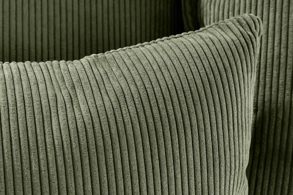 Riess-Ambiente Xxl Sofa|3-Sitzer Sofa > Großes 3-Sitzer Sofa HEAVEN 200cm grün Cord Federkern Hussensofa