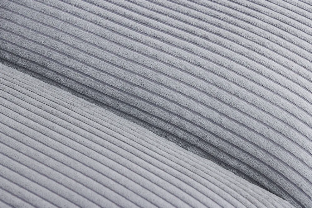 Riess-Ambiente Xxl Sofa|3-Sitzer Sofa > Großes 3-Sitzer Sofa HEAVEN 200cm hellgrau Cord Federkern Hussensofa abnehmbarer Bezug