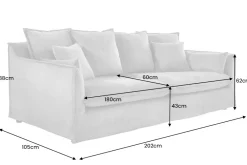 Riess-Ambiente Xxl Sofa|3-Sitzer Sofa ><noscript><img width=