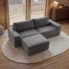 Riess-Ambiente 3-Sitzer Sofa > Großes Sofa LOFT 210cm grau Vogue Velours Samt 3-Sitzer Couch Taschenfederkern