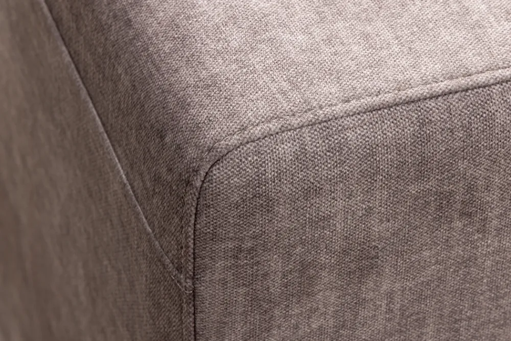 Riess-Ambiente Samt Möbel|3-Sitzer Sofa > Großes Sofa LOFT 210cm taupe Vogue Velours Samt 3-Sitzer Couch Taschenfederkern