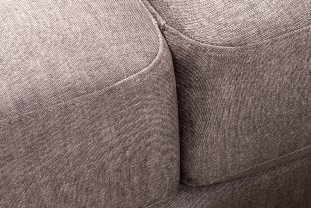 Riess-Ambiente Samt Möbel|3-Sitzer Sofa > Großes Sofa LOFT 210cm taupe Vogue Velours Samt 3-Sitzer Couch Taschenfederkern