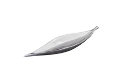 Riess-Ambiente Schalen > Handgearbeitete Deko Schale SILVER LEAF 40cm silber Aluminium