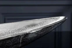 Riess-Ambiente Industrial Loft|Schalen > Handgearbeitete Deko Schale SILVER LEAF 80cm silber Aluminium