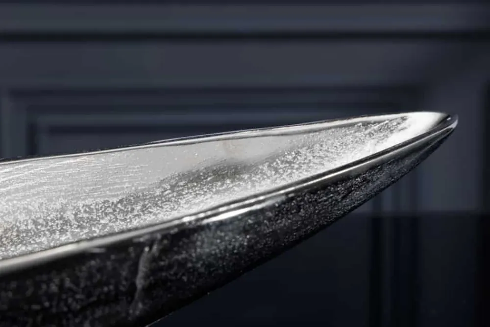 Riess-Ambiente Industrial Loft|Schalen > Handgearbeitete Deko Schale SILVER LEAF 80cm silber Aluminium