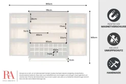 Riess-Ambiente Goldene Möbel|Highboards ><noscript><img width=
