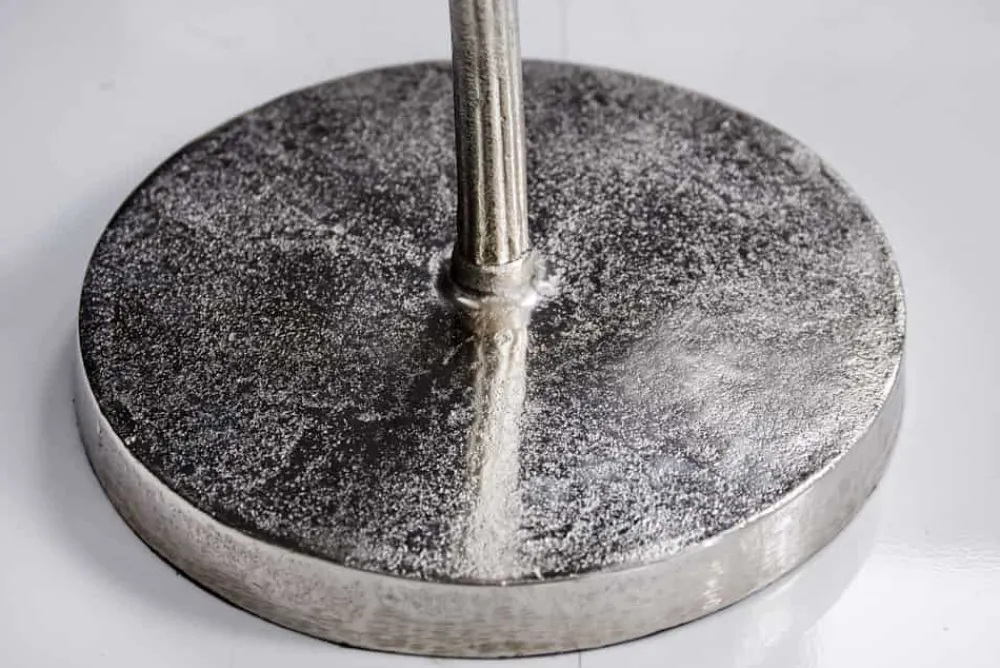 Riess-Ambiente Beistelltische > Handgearbeiteter Beistelltisch ABSTRACT LEAF 40cm silber