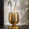 Riess-Ambiente Beistelltische|Goldene Möbel > Handgearbeiteter Beistelltisch ORIENT 50cm gold Hammerschlag Design