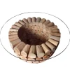 Riess-Ambiente Mehr...|Couchtische > Handgearbeiteter Couchtisch PURE NATURE 70cm Teak Massivholz rund mit Glasplatte